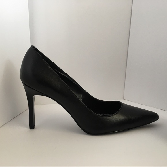 Charles David black leather stiletto pump heels - Picture 3 of 8